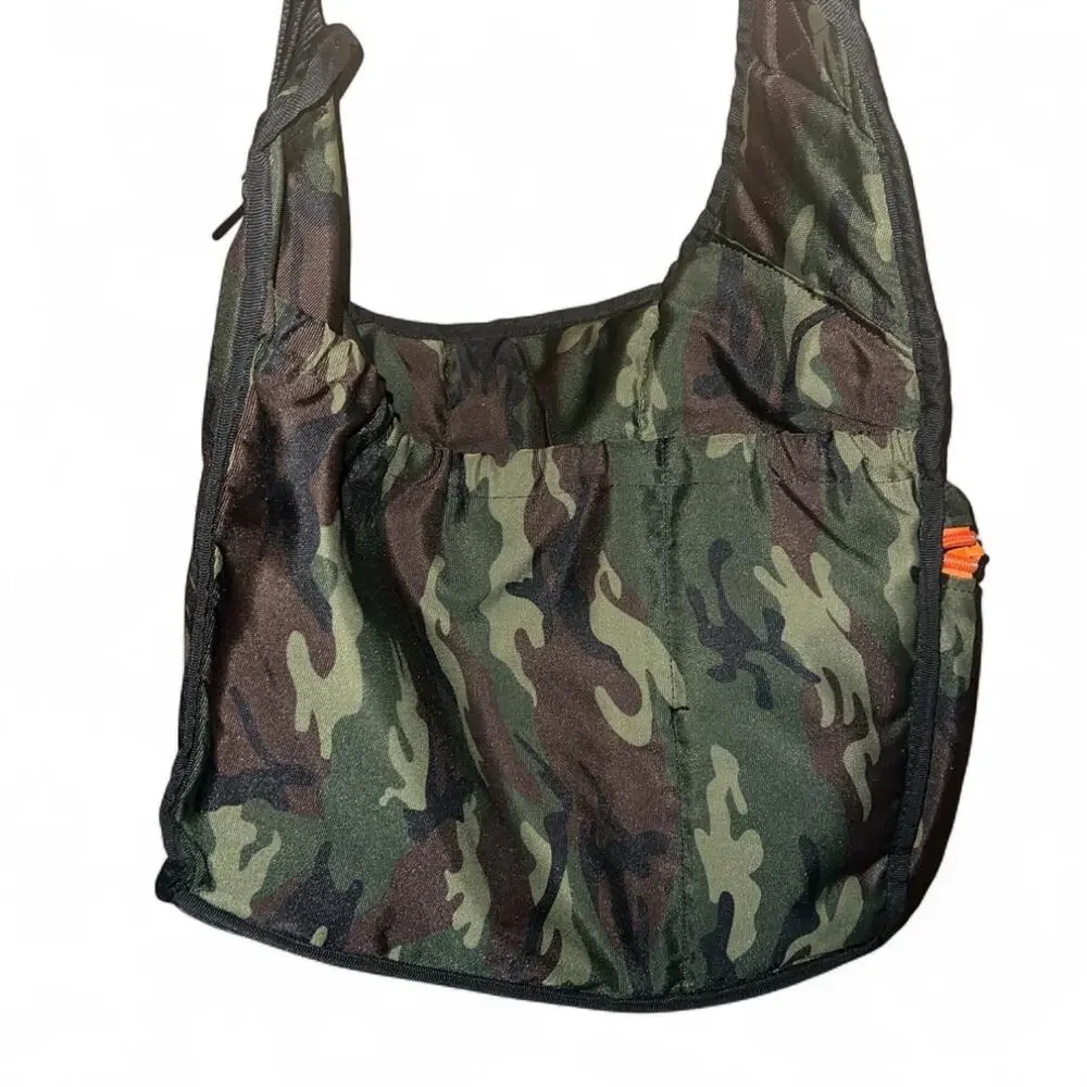 Vintage camo messenger bag